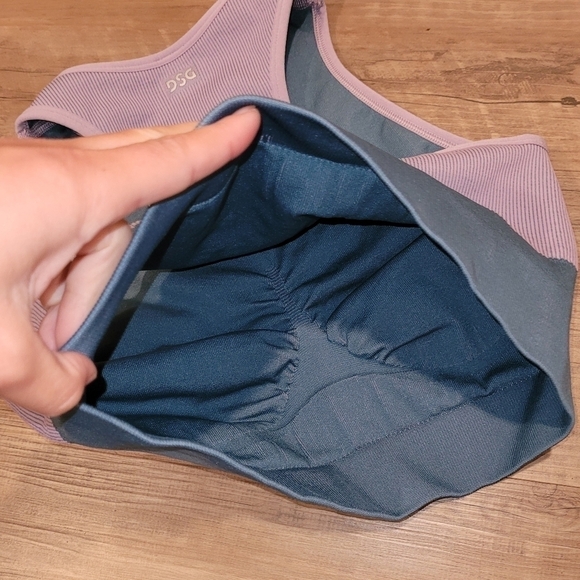 DSG Womens Colorblock Cropped Top Sports Bra Size Small - Picture 5 of 5